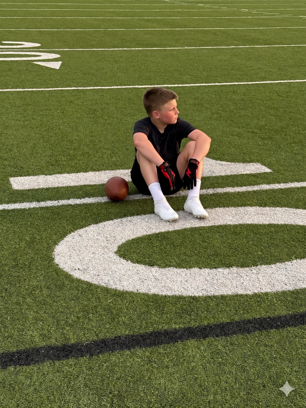 Lightning WR Football Gloves