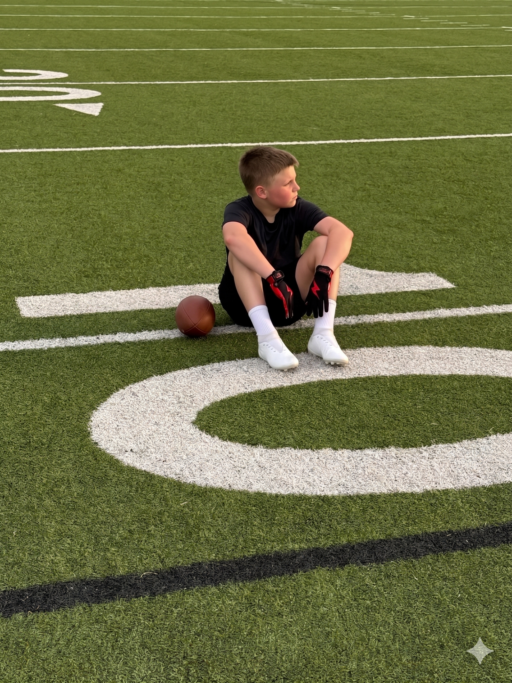 Lightning WR Football Gloves