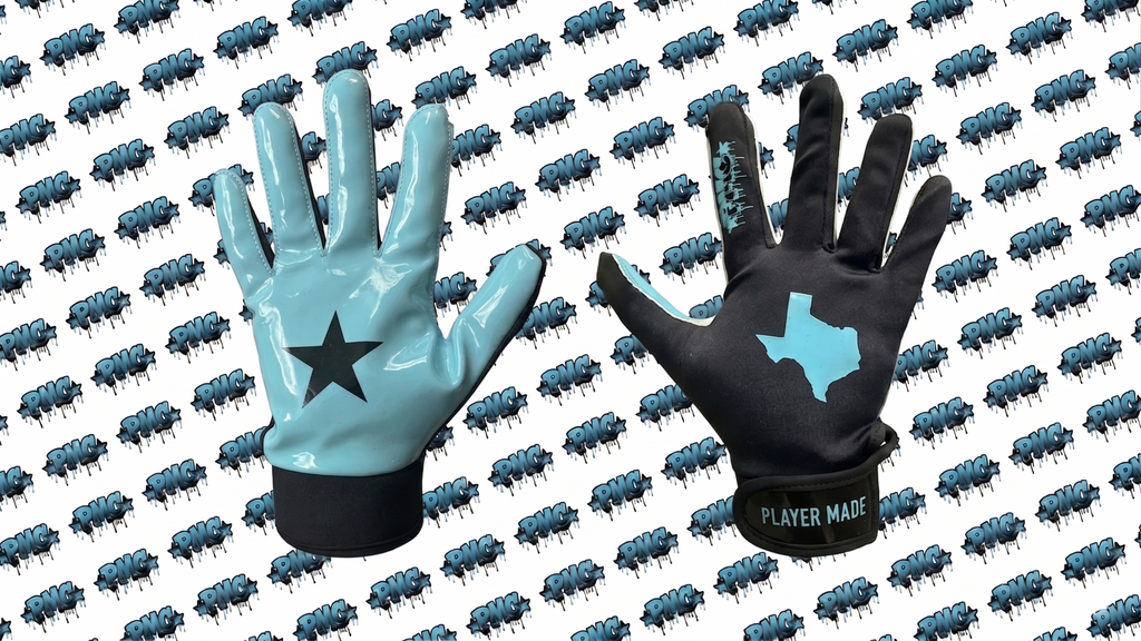 Texas WR Football Gloves